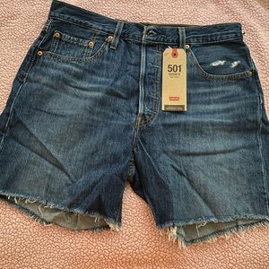 Levi 501 high rise shorts
